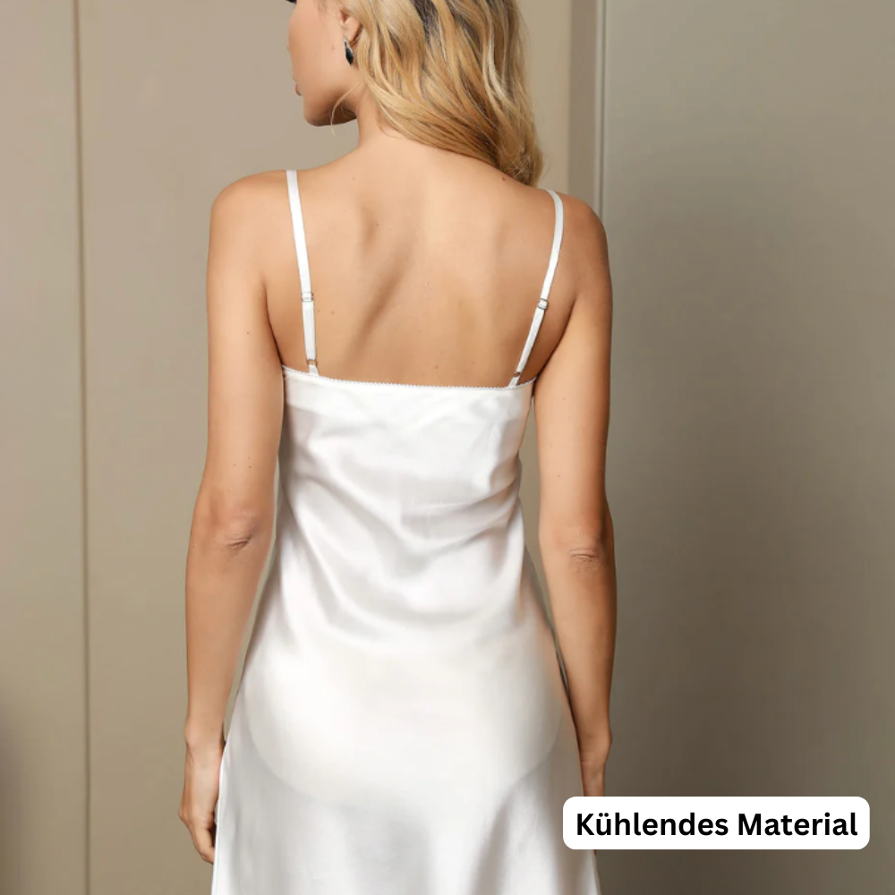 Reine Seide - Nachthemd Slip Kleid